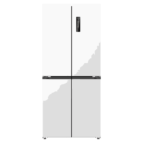 美菱（MeiLing）420升十字双开对开四开门超薄零嵌入式冰箱家用风冷无霜变频一级能效节能大容量BCD-420WP9CZX白色
