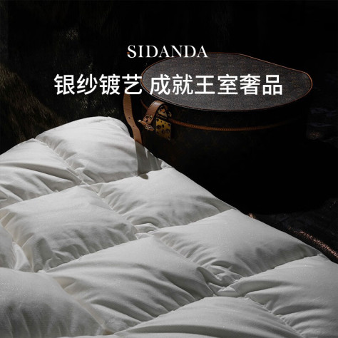 SIDANDA匈牙利95白鹅绒被羽绒被冬被女王被子进口高奢银棉春秋被芯 高奢银棉95白鹅绒 春秋被 200*230cm