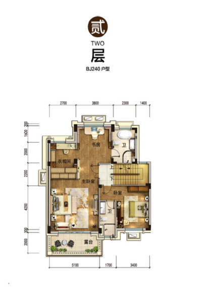 碧桂园凤凰半岛4室2厅4卫257㎡户型图