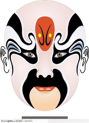传统艺术京剧脸谱图片