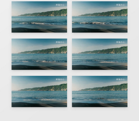碧蓝唯美的海边海浪慢慢拍打沙滩实拍风景视频no.2