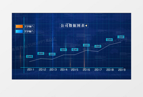 公司企业科技三维柱状图AE模板