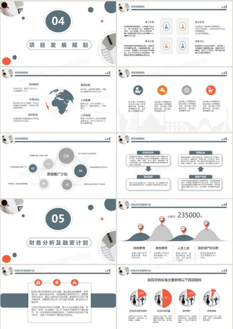 简约风商业项目计划书PPT模板no.3
