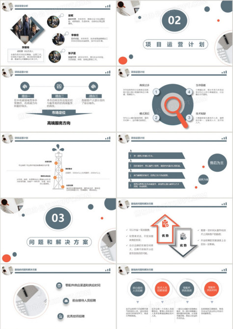 简约风商业项目计划书PPT模板no.2