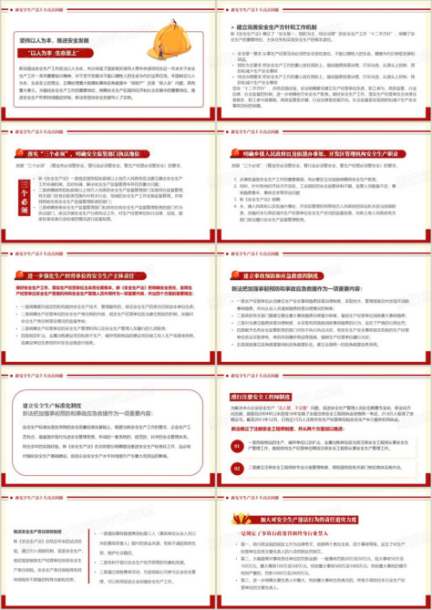 红黄简约风2024年安全生产月PPT模板no.3