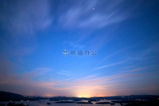 天空 星星 日落