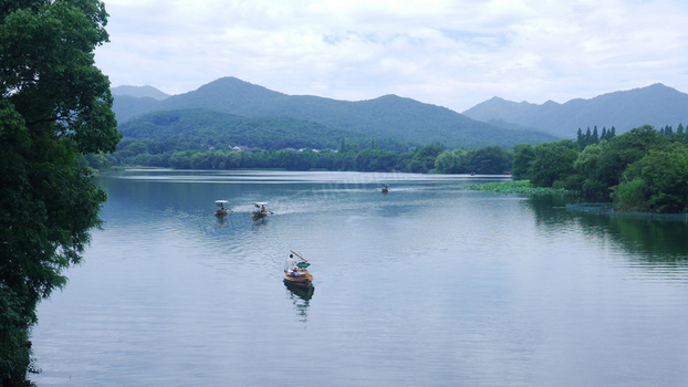 西湖山水风景图片