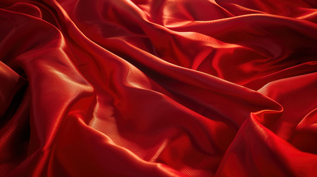 红色简约丝绸纹理质感背景