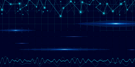 蓝色智能网格科技背景