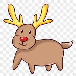 圣诞节动物卡通麋鹿