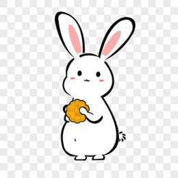 中秋节可爱卡通兔子月饼