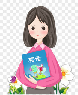 教师节之手绘卡通女英语老师形象