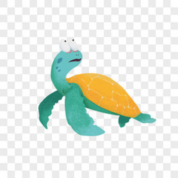 卡通可爱动物海洋生物海龟