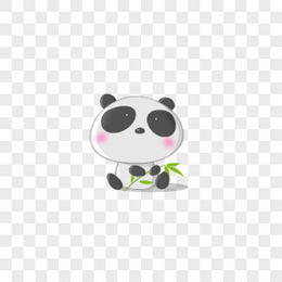 卡通可爱小动物熊猫