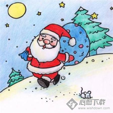 圣诞节图片简单点2018 好看的圣诞节简笔画图片_wishdown.com