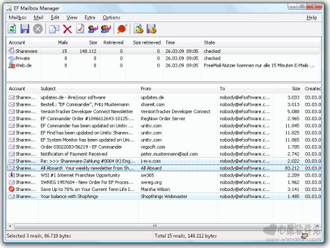 EF Mailbox Manager_邮箱管理软件V18.10 官方版_wishdown.com