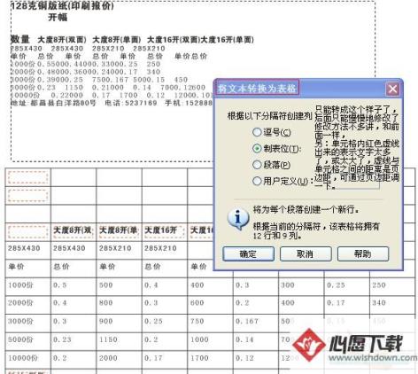 CorelDRAW X4表格制作功能详解_wishdown.com