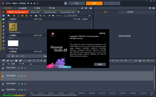 pinnacle studio25汉化版