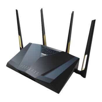 【全新升级】华硕RT-AX88U PRO Wifi6路由器 企业级AP功能 中央路由 电竞游戏5g 家用智能组网6000M黑色