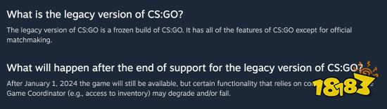 V社：我们做了个艰难的决定，《CS:GO》明年停止支持