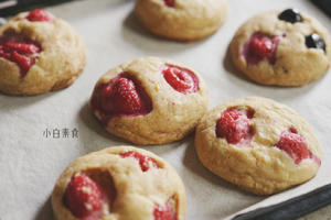 vegan爆浆莓果柠檬大cookie的做法 步骤14