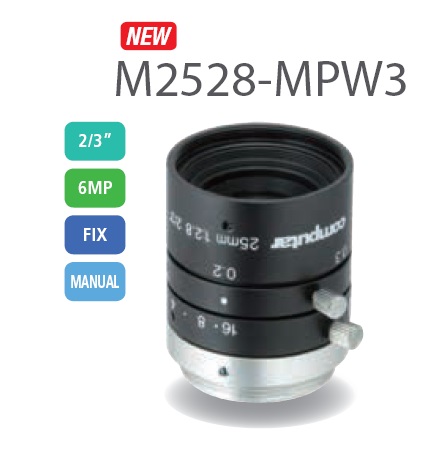 M2528-MPW3 康标达800W高清25mm工业镜头