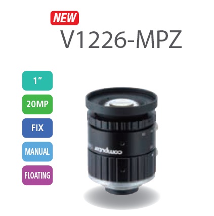 V1226-MPZ 康标达2000W 1英寸12mm工业镜头