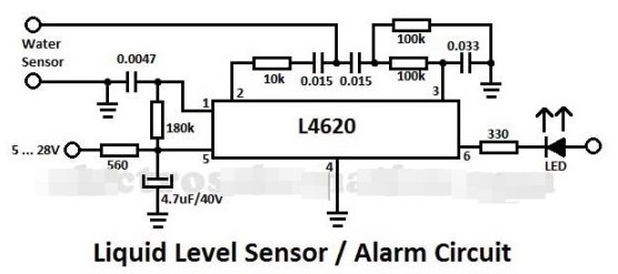 液位传感器电路图 带Arduino的SST液位传感器设计