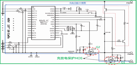 MOSFET在电池管理系统(BMS)中的充放电保护作用