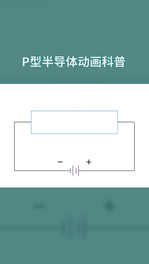 最简单的动画让你了解P型半导体 #电子元器件 