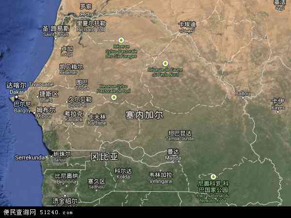 塞内加尔卫星地图 - 塞内加尔高清卫星地图 - 塞内加尔高清航拍地图 - 2024年塞内加尔高清卫星地图