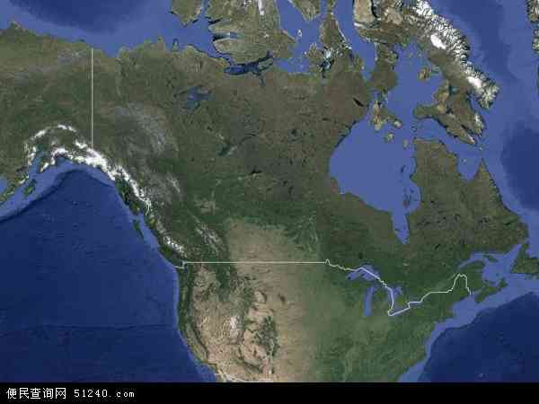 加拿大卫星地图 - 加拿大高清卫星地图 - 加拿大高清航拍地图 - 2024年加拿大高清卫星地图