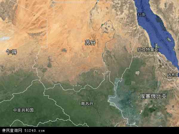 苏丹卫星地图 - 苏丹高清卫星地图 - 苏丹高清航拍地图 - 2024年苏丹高清卫星地图