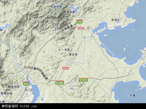 惠安县地形图 - 惠安县地形图高清版 - 2024年惠安县地形图