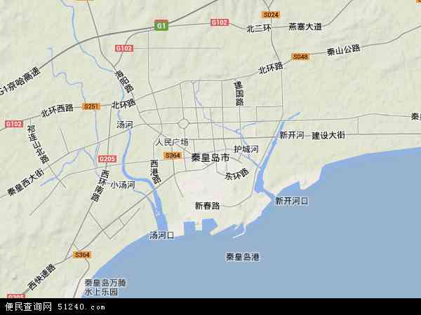 秦皇岛市地形图 - 秦皇岛市地形图高清版 - 2024年秦皇岛市地形图