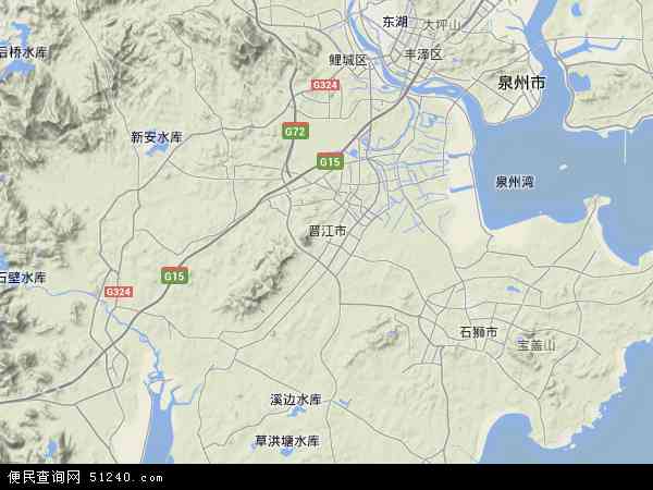晋江市地形图 - 晋江市地形图高清版 - 2024年晋江市地形图