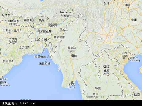 缅甸地图 - 缅甸电子地图 - 缅甸高清地图 - 2024年缅甸地图