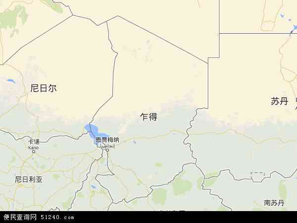 乍得地图 - 乍得电子地图 - 乍得高清地图 - 2024年乍得地图