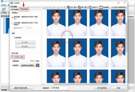 神奇证件照片打印软件