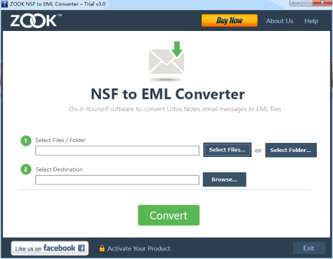 ZOOK NSF to EML Converter
