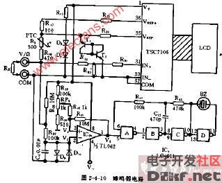DT830型蜂鸣器电路图