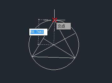 绘制CAD三角形外接圆的方法