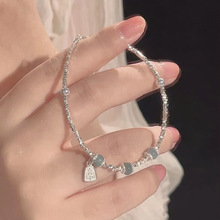 琉璃清梦」新中式碎银子蓝色串珠手链女小众设计高级感ins手串