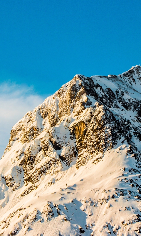 巍峨壮观的雪山风景图片壁纸