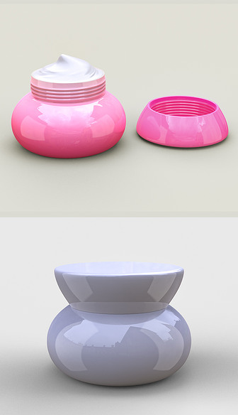 3D电商化妆瓶模型