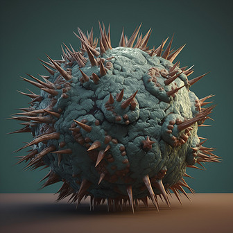3数字艺术作品3D病菌细菌模型元素7