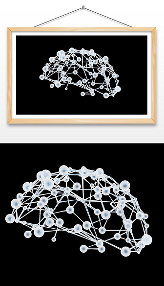 大脑分子链模型3D模型