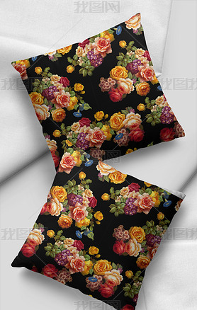 时尚女装丝巾围巾家纺面料花型设计数码印花图案