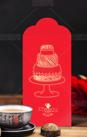 中国风文艺红包包装新婚利是封设计