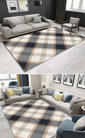 现代简约几何地毯客厅地毯